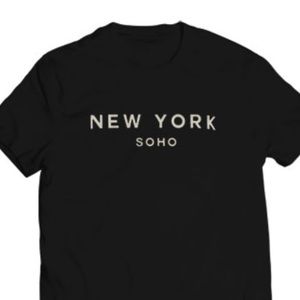 Brandy Melville Black New York Soho Tee